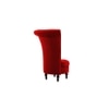 Piece Solid Wood Accent Chair in Red Colour