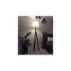 Triune Beige Jute Floor Lamp with Beige Jute Base
