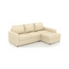 Apollo Compact Sofa (Colour : Cream, Cushion : Soft, Seating Capacity : Right Aligned 2 Seater + Right Aligned Chaise)