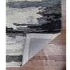 Nyah Dark Gray Abstract Hand-Tufted Viscose 6X4 Feet Carpet