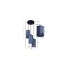 Kaison Blue Natural Fiber Cluster Hanging Light