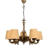 Devansh Dual Steel Metal  Wallmounted Lamp With Cotton Off-White Shade