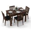 Diner 4 Seater Dining Table Set (With Upholstered Chairs)