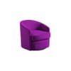 Andean Swivel Solid Wood Accentrel Chair in Purple Colour