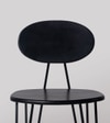 Yoyo Solid Wood Dining Chair In Black  Finish