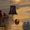 Devansh Gold Wall Mounted Lamp With Black Cotton Shade