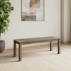 Atlas Solid Wood Bench In Danish Walnut Finish