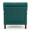 Dexter Boucle Fabric Lounge Chair in Green Colour