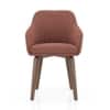Rochelle Lounge Chair in Mocha Mousse Velvet Colour
