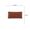 Square Check Cashew Rust Decorative Cushion Cover 12 x 20 Inches