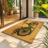 Luxe Home 100% Natural Coir Doormat Bicycle Print Design (71x45 cm)