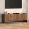 Koro Solid Wood TV Cabinet In Amber Walnut Finish