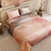 Stoa Paris 300TC UltraSatin King Size Comforter,  Lightweight, Blush, Grey Peach