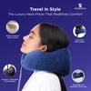 Neck Travel Memory foam Pillow Blue