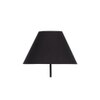 Kloe Black Fabric Floor Lamp with Black Iron Base