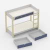 Play Date Single Size Bunk Bed in Space Theme