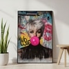 The Castle Decor Modern Pop Art Girl Wall Art Framed Painting 20x30 Inch