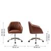 Doe Buck Colm Modern Brown Leatherette Office Chair