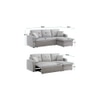 Leo  Pull Out Sofa cum Bed  in Maroon Colour