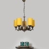 Devansh Dual Gold Antique Wall Mounted Lamp With Black Cotton Shade