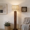 Cedar Beige Jute Floor Lamp with Beige Jute Base