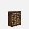 Rangrez Sheesham Wood Bar Cabinet in Provincial Teak Finish