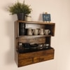 Florentine Wooden Wall Shelf Organiser