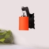 Devansh Solid Wood Electric Wall Light in Brown Colour with Orange Shade Count of 1 Light