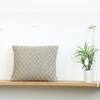 Crest Oatmeal Knitted Cushion Cover  16X16 Inches