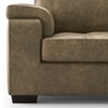 Trissino 2 Seater Luxury Italian Leather Sofa In Antique Moss