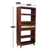 Solid Wood  Bookshelf in Dual Tone Finish
