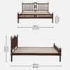 Nilaya Sheesham Wood King Size Non Storage Bed in Provincial Teak Finish