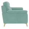 Niwara Velvet 1 Seater  sofa in Pista Green color