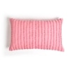 Embellished Flamingo Pink Lumbar Cushion Cover