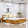 Hexa Engineered Wood Modern King Bed With Headboard With Storage In Giant Wood