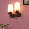 Eliante Wall Lights Mild Steel, Glass & Glass Material Brown,Gold & White Finish