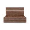 Rodrigues Queen Box Storage Bed in Rolex Brown Finish