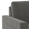 Kowloon Sectional 3 Seater Pull Out  Sofa Cum Bed with Storage in Slate Ash Grey Velvet Colour