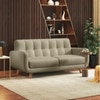 Waverly 2 Seater Leather Sofa in Taupe Mist Colour