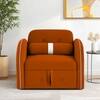 Jayen 1 Seater Pull Out Sofa cum Bed  in Orange Colour