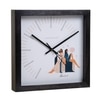 Gemini Zodiac Wooden Wall Clock with Playful Illustration