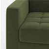 Salford 3 Seater Click Clack Sofa Cum Bed In Moss Green Colour