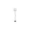 Adelaide Multicolour Fabric Floor Lamp with Black Iron Base