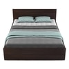 Aaron Bed Without Storage in Choco Walnut Finish