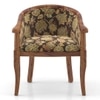Florence Lounge Chair in Teak Finish and Chintz Floral Colour