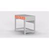 Topolino Study Table - Silver Grey