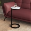 Collins Metal Drink Table In Black Finish