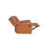 Spino Leatherette One Seater Manual Recliner in Tan Colour