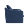 Oxford Boucle Fabric Lounge Chair in Blue Colour