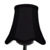 Devansh Black Wall Mounted Lamp With Black Cotton Shade